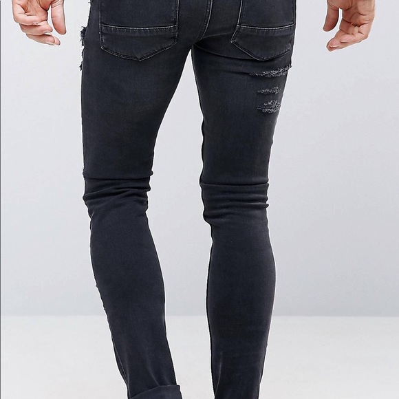 ASOS Super Skinny Jeans with Mega Rips - Picture 3 of 3